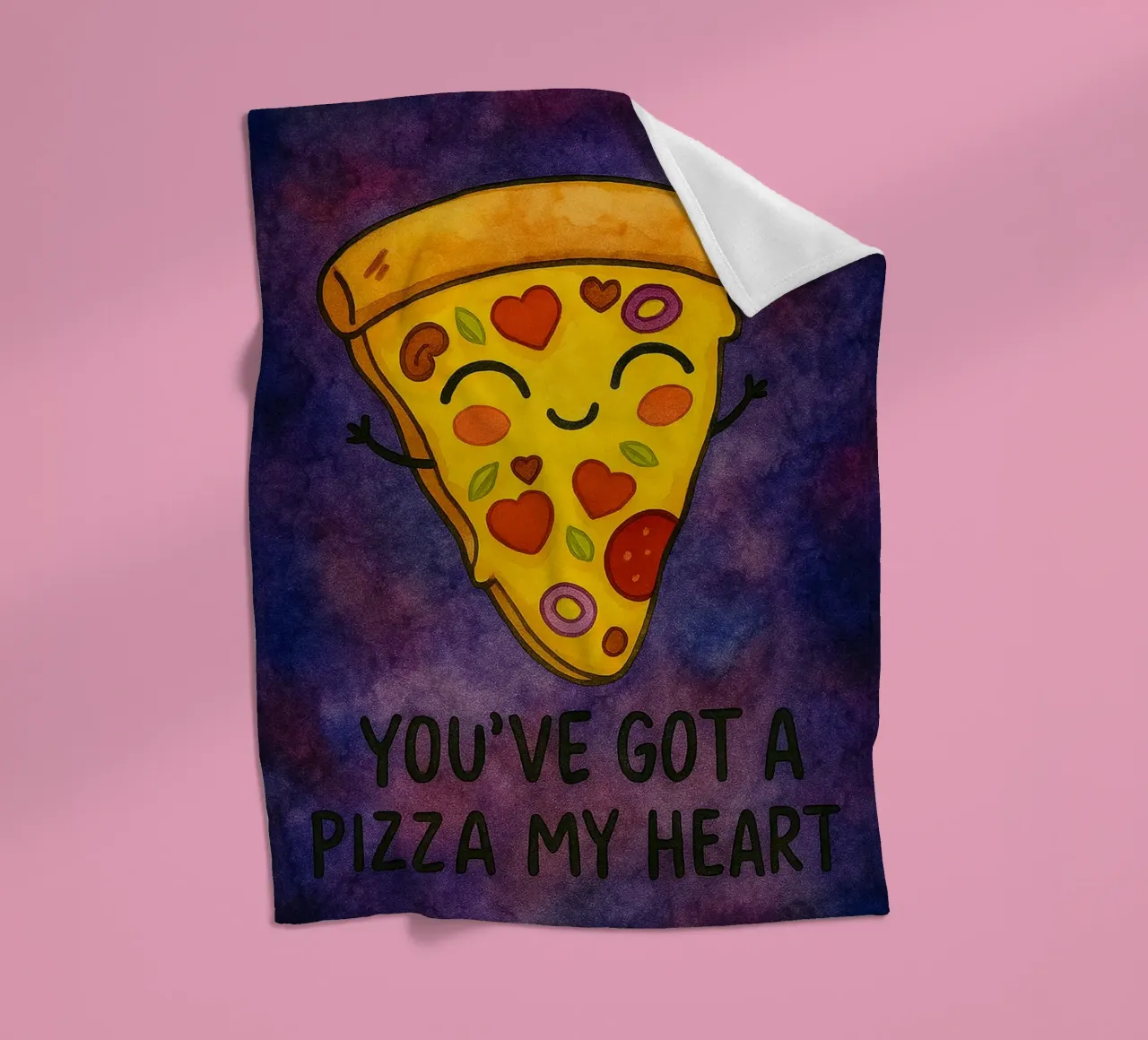hai una pizza il mio cuore coperta in pile da Mirage
