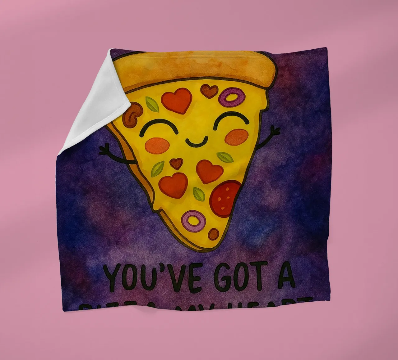 hai una pizza il mio cuore coperta in pile da Mirage