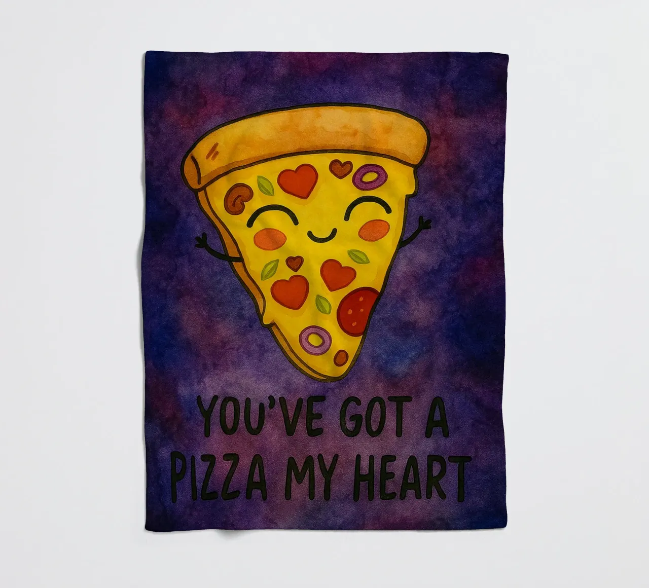 hai una pizza il mio cuore coperta in pile da Mirage