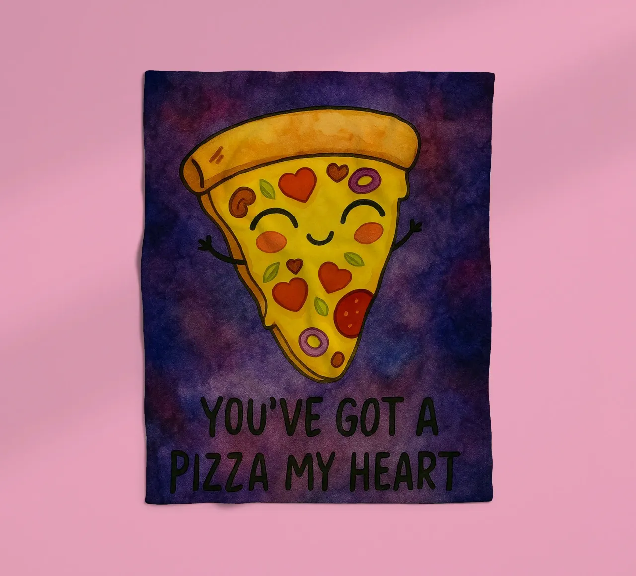 hai una pizza il mio cuore coperta in pile da Mirage