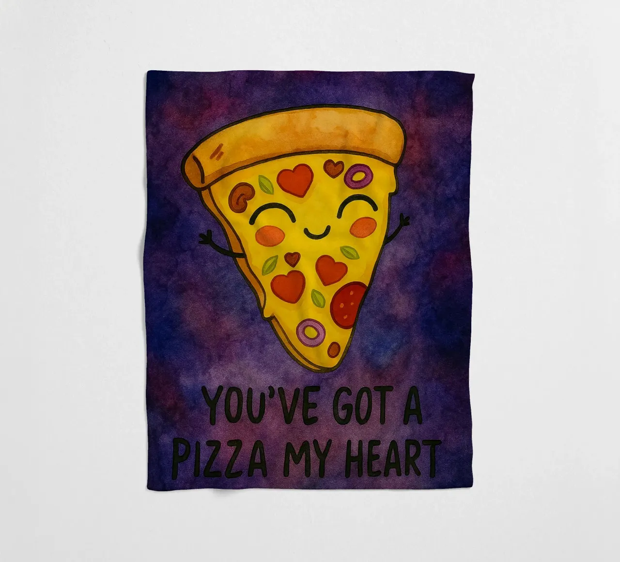 hai una pizza il mio cuore coperta in pile da Mirage