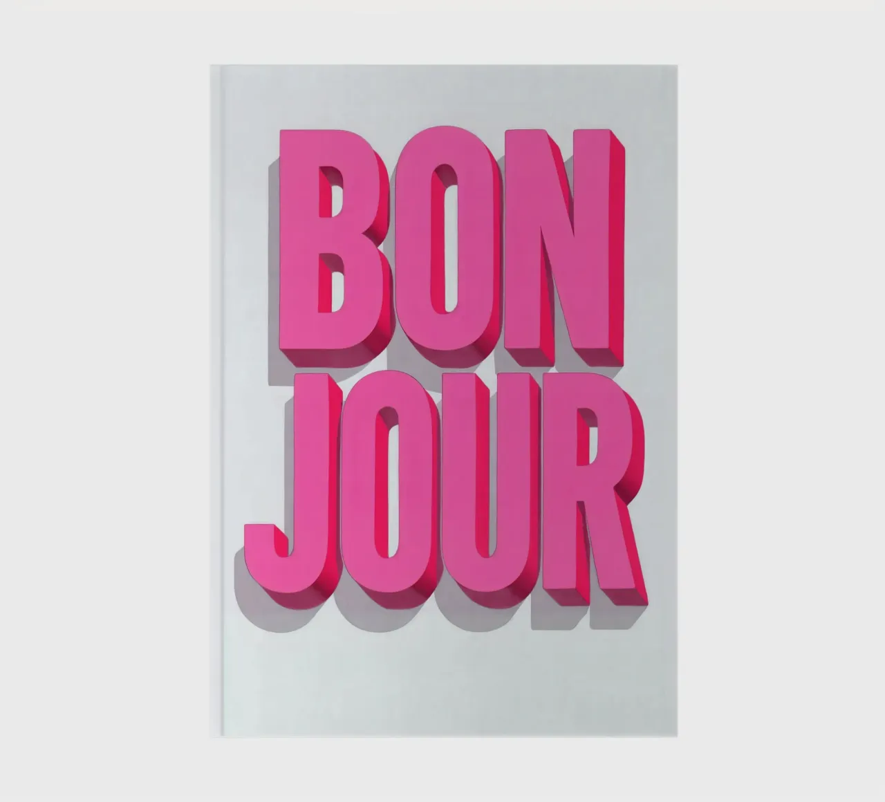 Typo Hello: Bonjour! notebook by QuooodZ by MooodzArt