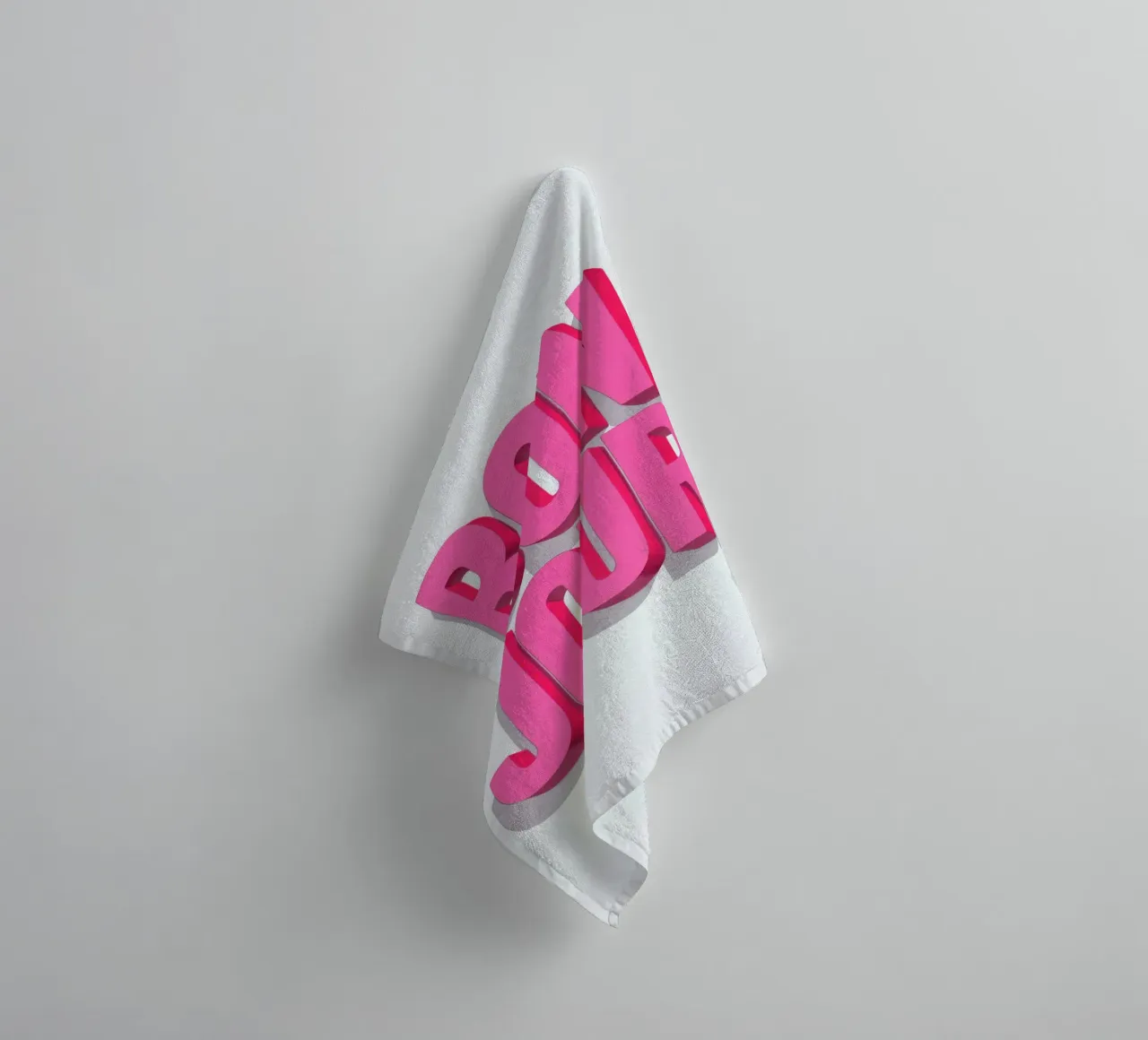 Typo Hello: Bonjour! asciugamano da bagno da QuooodZ by MooodzArt