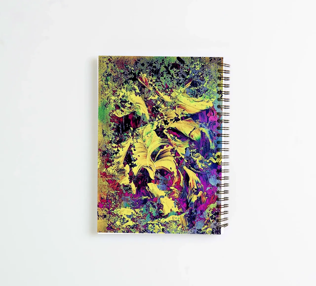 IDEAL GIFT 59 invers spiral notebook by Thierry Vobmann Abstract painting