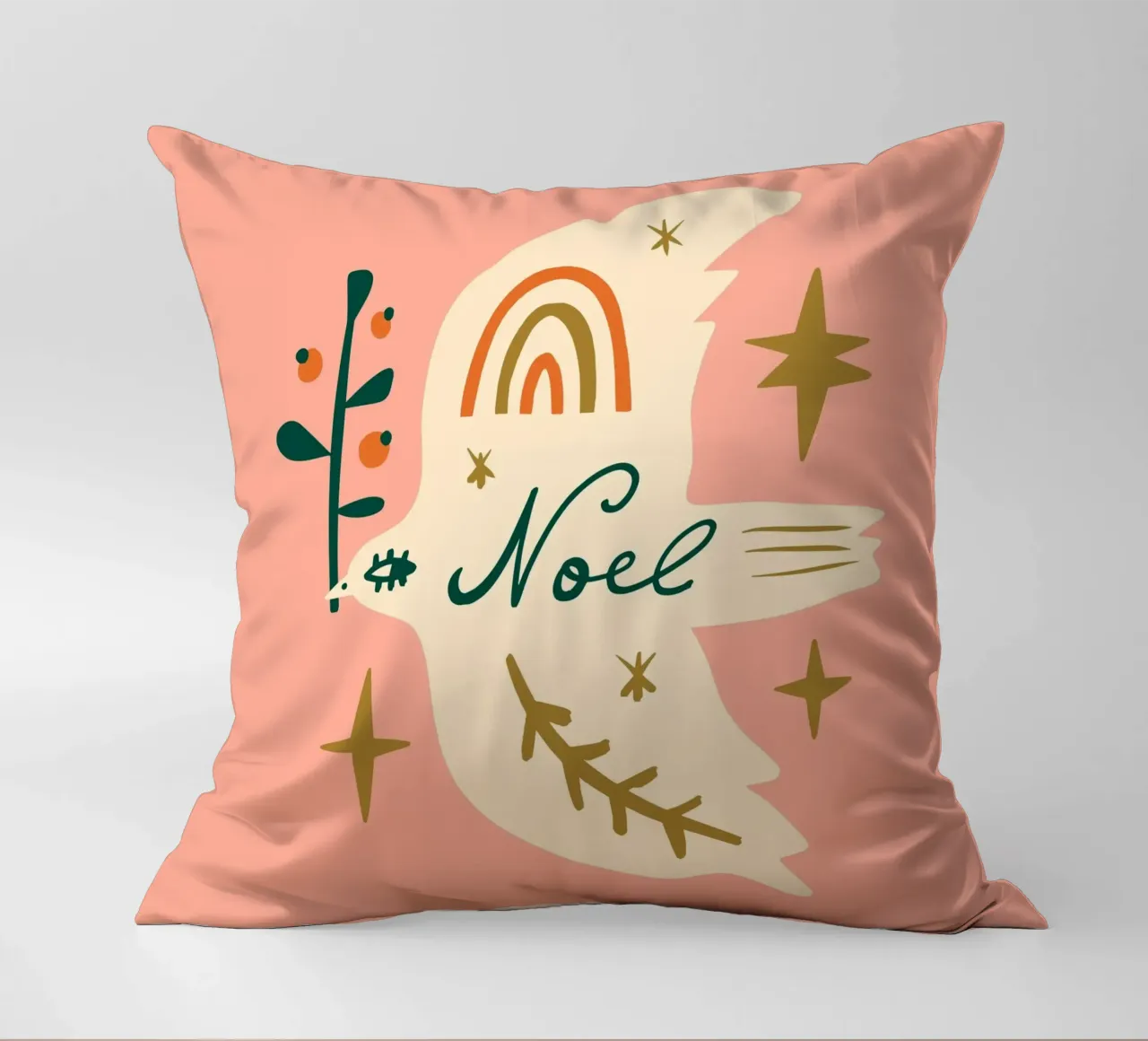 Happy Christmas No 04 cuscino da treechild