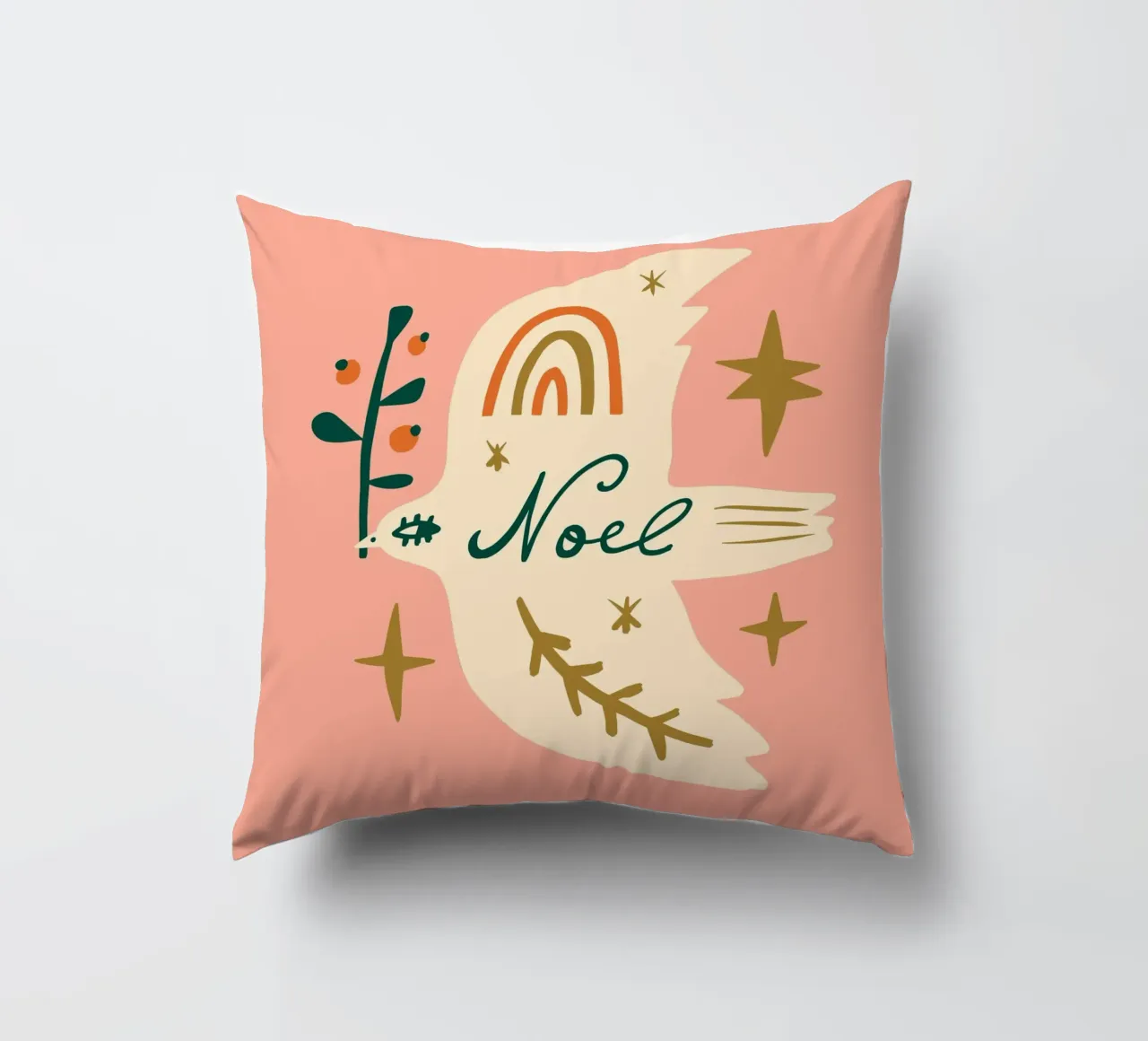 Happy Christmas No 04 cuscino da treechild