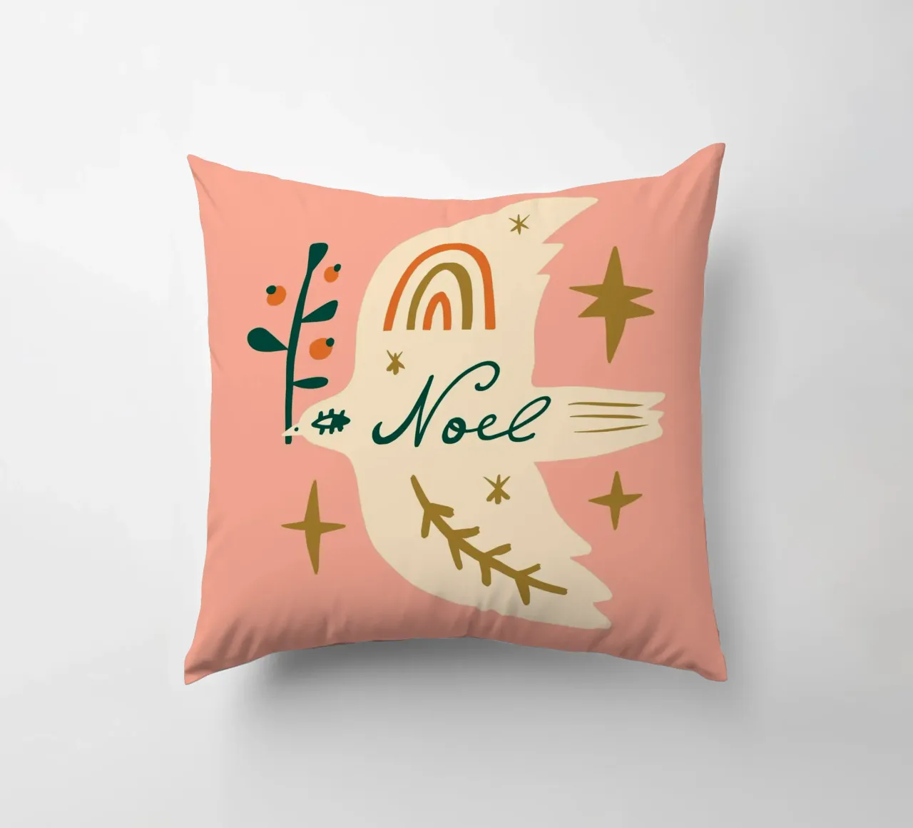 Happy Christmas No 04 cuscino da treechild