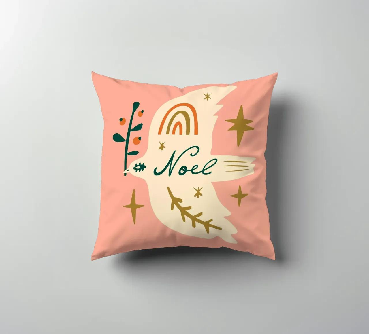 Happy Christmas No 04 cuscino da treechild