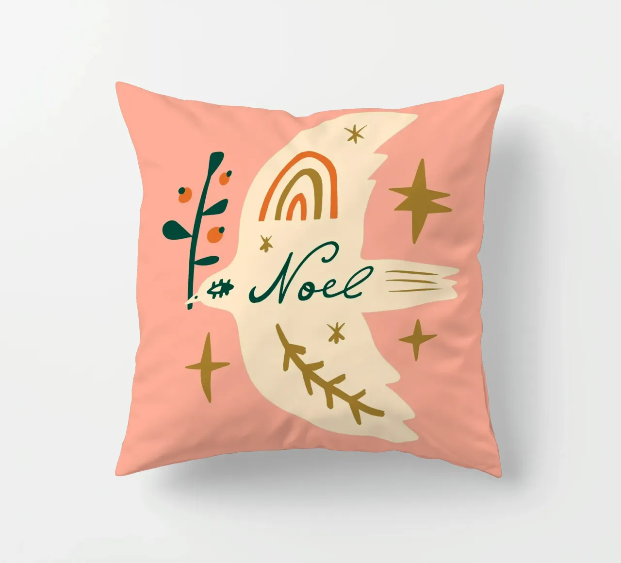 Happy Christmas No 04 cuscino da treechild