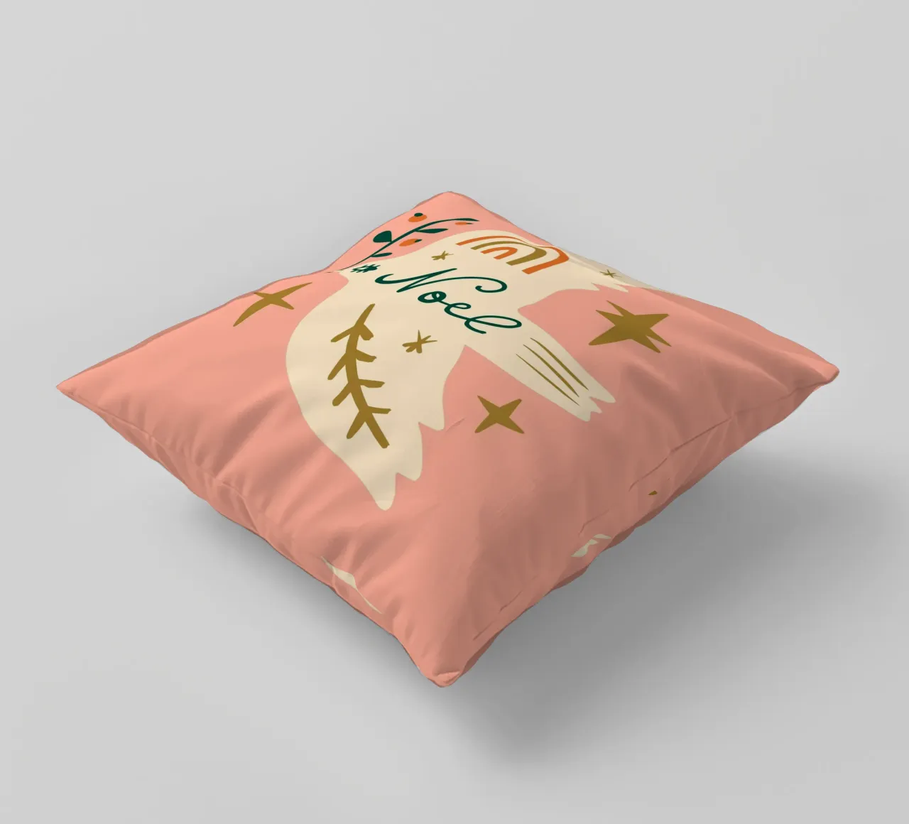 Happy Christmas No 04 cuscino da treechild