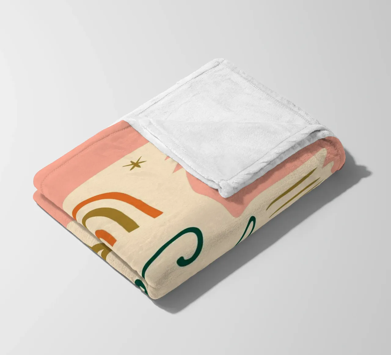 Happy Christmas No 04 coperta in pile da treechild