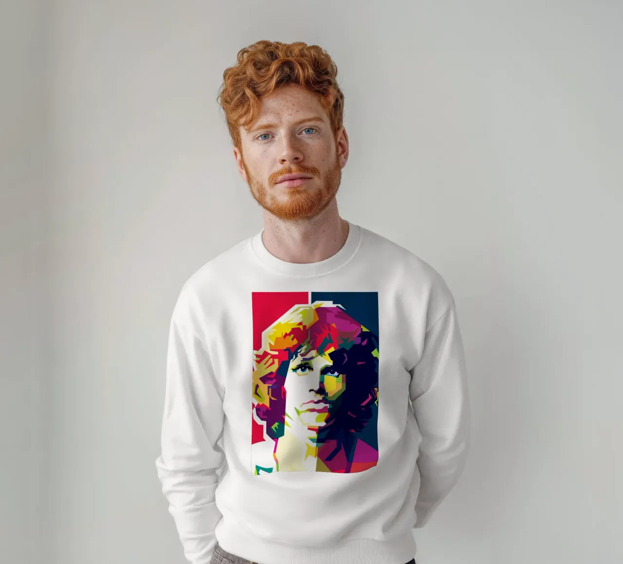 Jim Morrison Arte Rock And Roll Britannica WPAP felpa da Artkreator