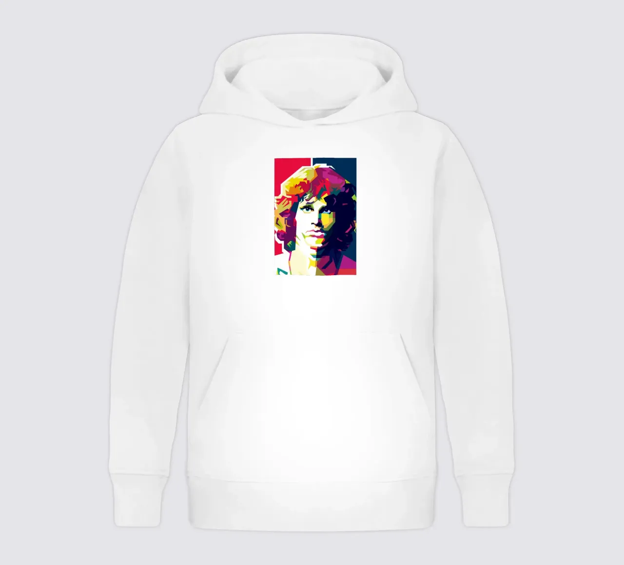 Jim Morrison Rock And Roll británico Arte WPAP sudadera con capucha para niño de Artkreator