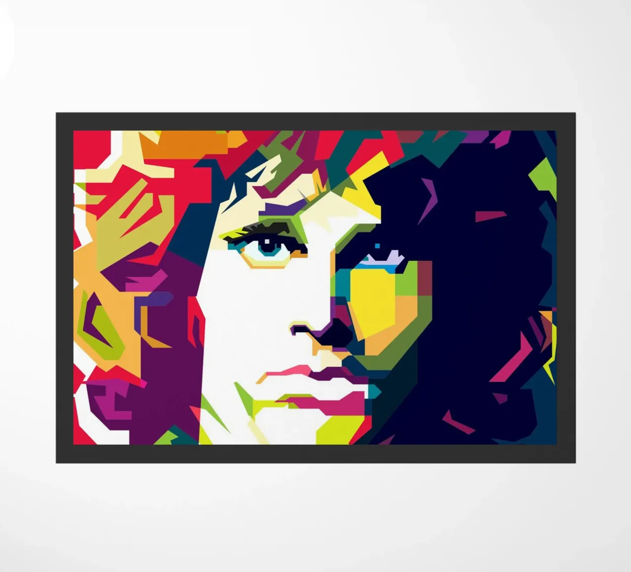 Jim Morrison Rock And Roll británico Arte WPAP felpudo de Artkreator