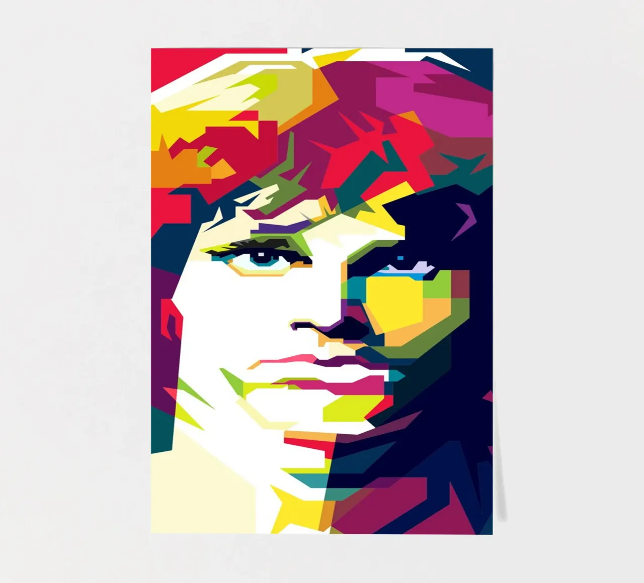 Jim Morrison Britische Rock And Roll Kunst WPAP Stickerbogen von Artkreator
