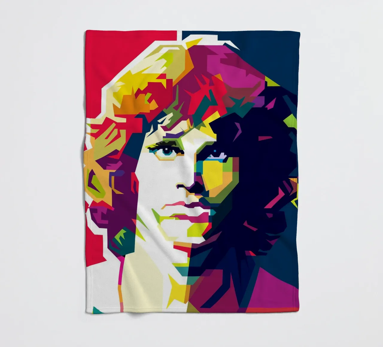 Jim Morrison Arte Rock And Roll Britannica WPAP coperta in pile da Artkreator
