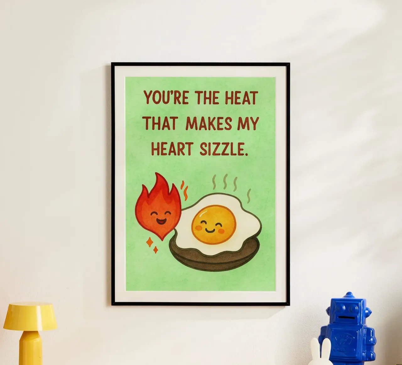 Tu es la chaleur qui fait grésiller mon cœur poster de Mirage