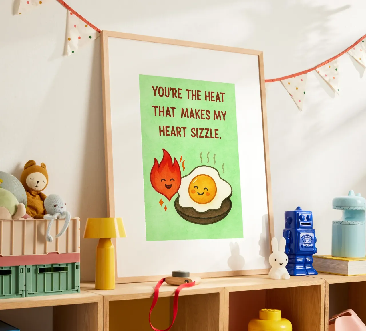 Tu es la chaleur qui fait grésiller mon cœur poster de Mirage