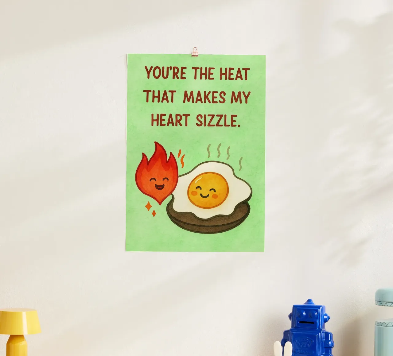 Tu es la chaleur qui fait grésiller mon cœur poster de Mirage