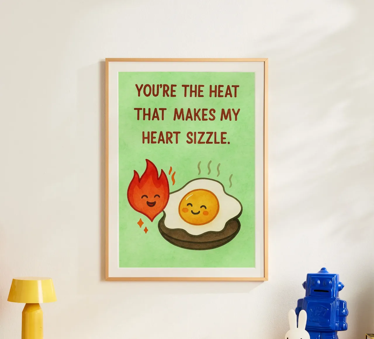 Tu es la chaleur qui fait grésiller mon cœur poster de Mirage