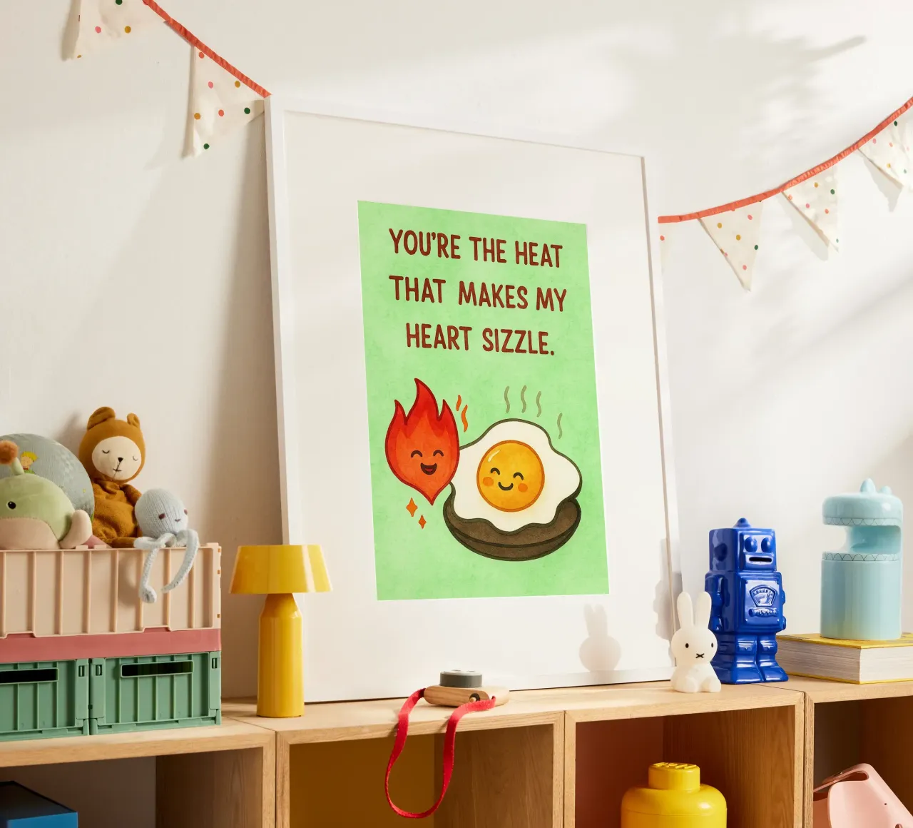 Tu es la chaleur qui fait grésiller mon cœur poster de Mirage