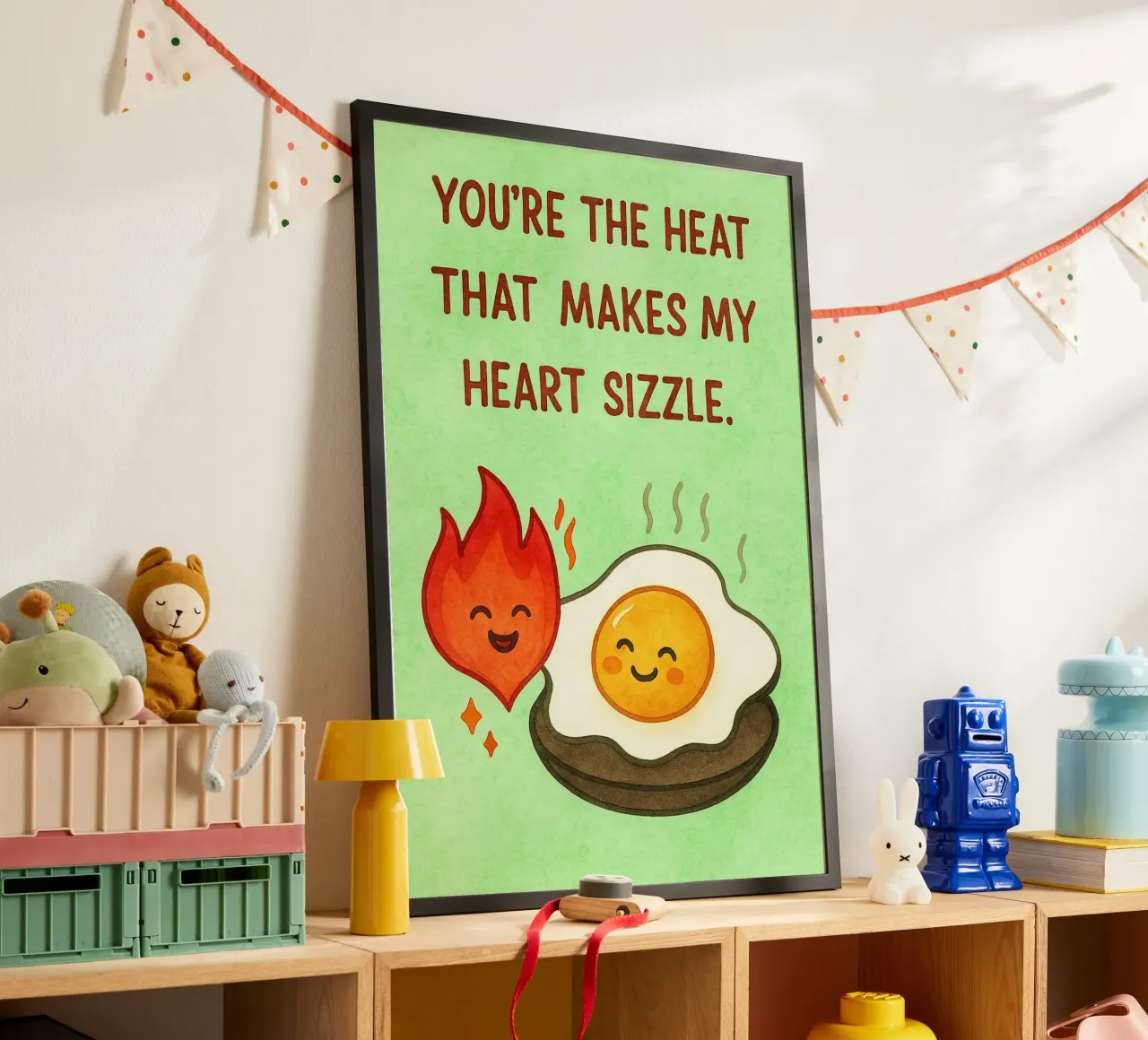 Tu es la chaleur qui fait grésiller mon cœur poster de Mirage