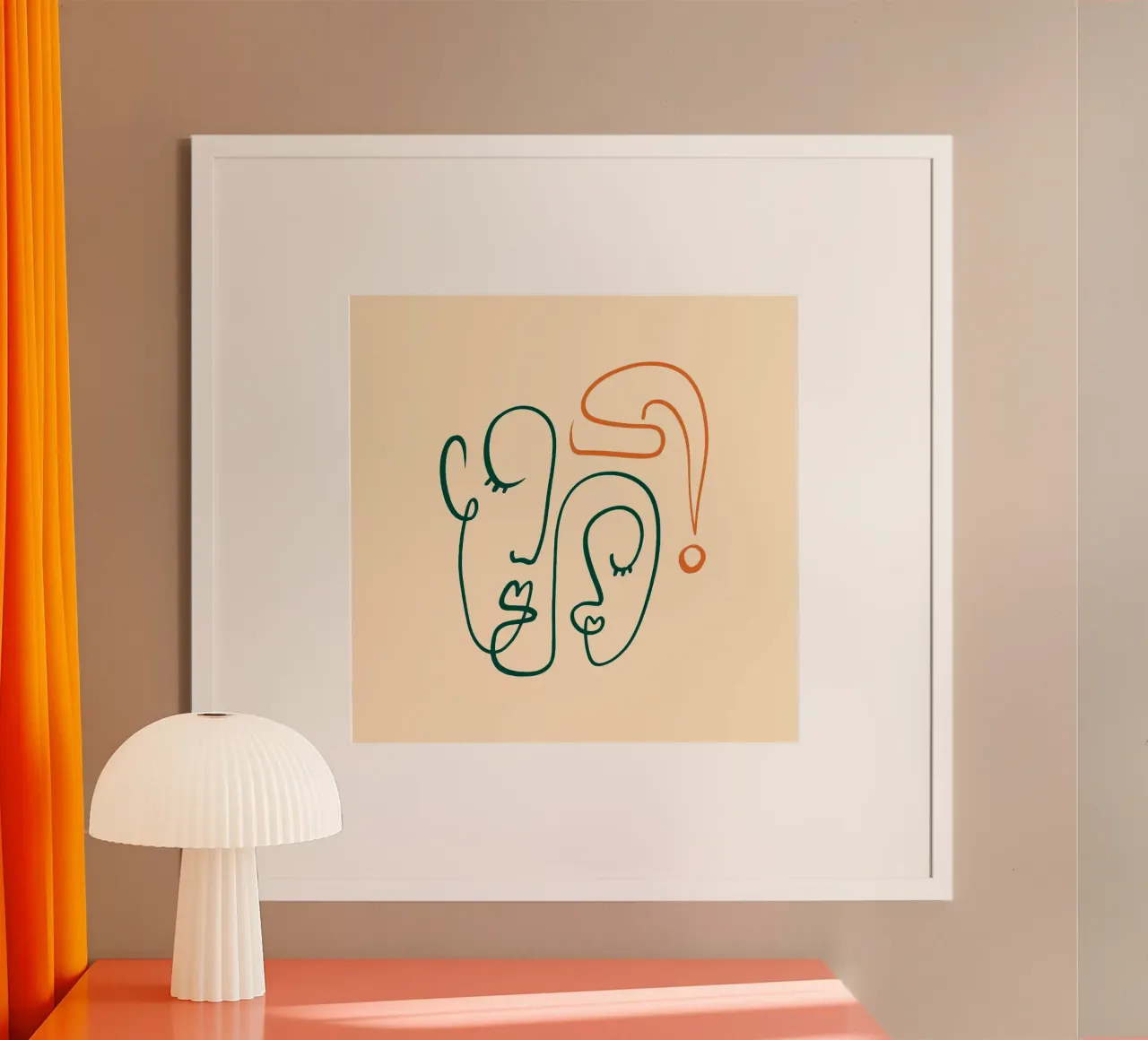 Happy Christmas No 06 poster con telaio in legno da treechild
