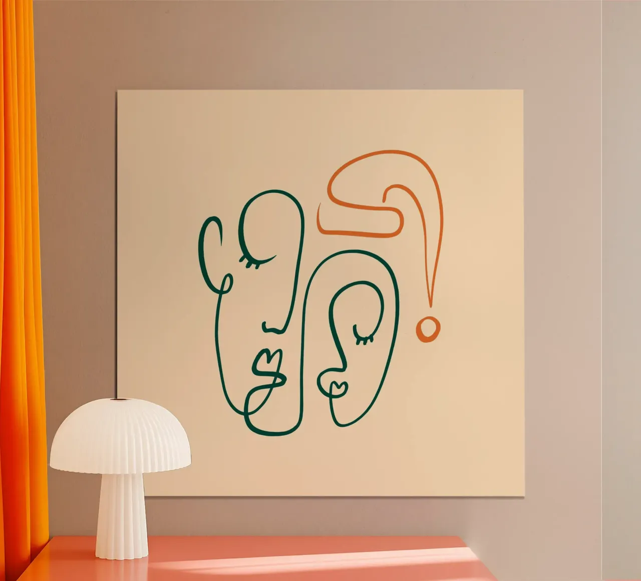 Happy Christmas No 06 poster con telaio in legno da treechild
