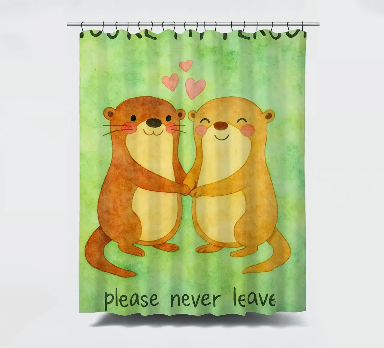youre my person please never leave i cant do taxes shower curtain by Mirage