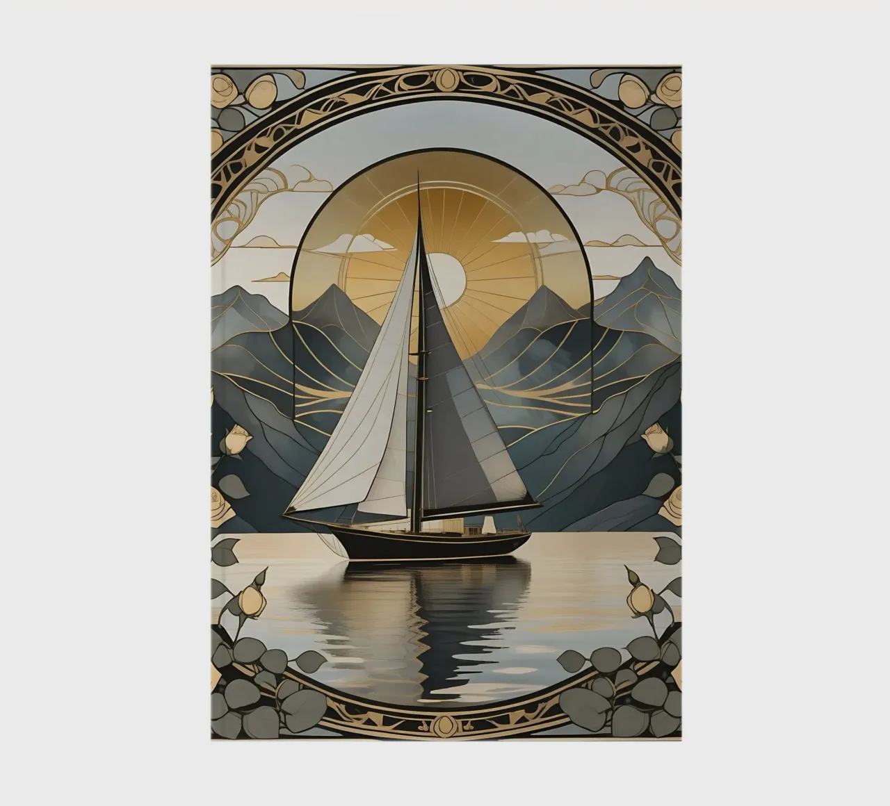 Sailboat_11 notebook by Farb- und Blütenzauber by LK