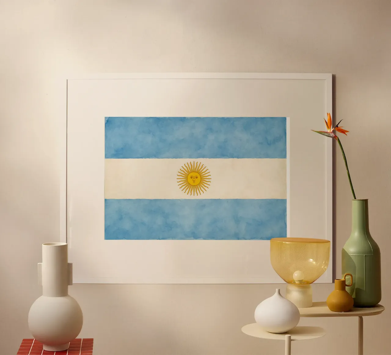 Argentina Flag Painting poster da Kania