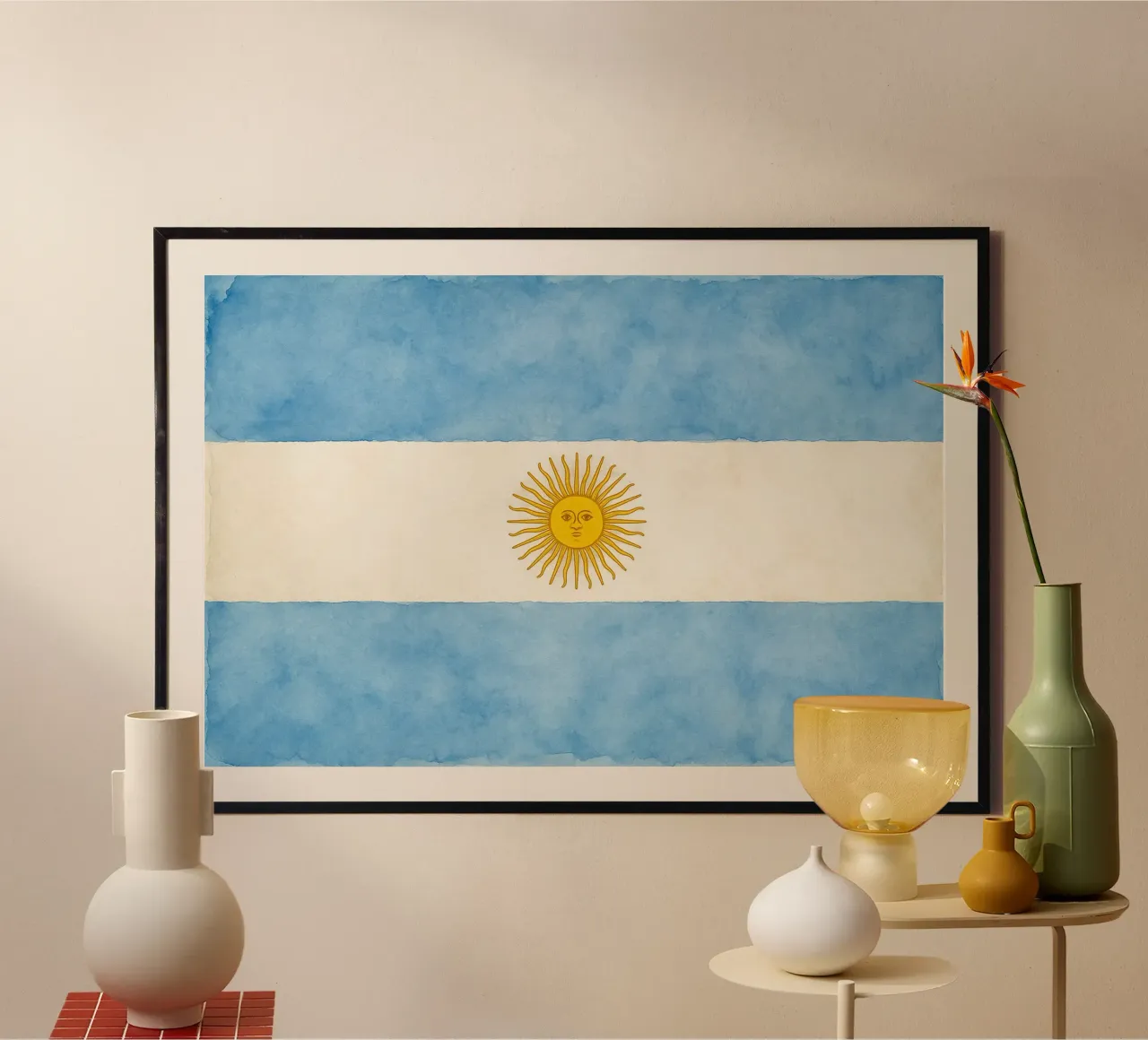 Argentina Flag Painting poster da Kania