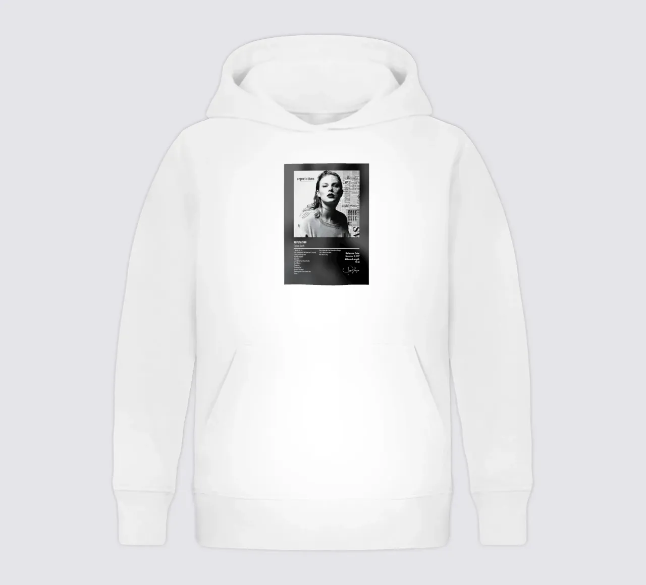 Reputation by Taylor Swift felpa bambino con cappuccio da DGUnder