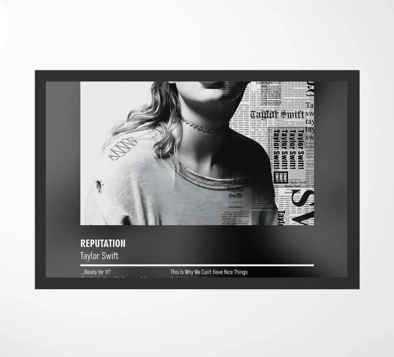 Reputation by Taylor Swift zerbino da DGUnder