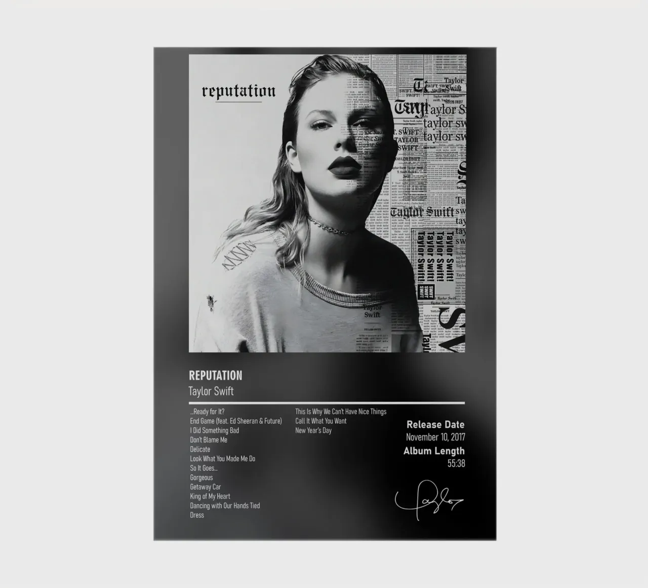 Reputation by Taylor Swift diario da DGUnder