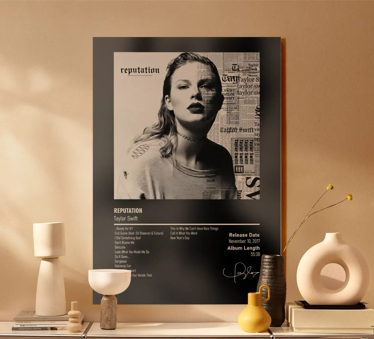 Reputation by Taylor Swift plexiglass da DGUnder