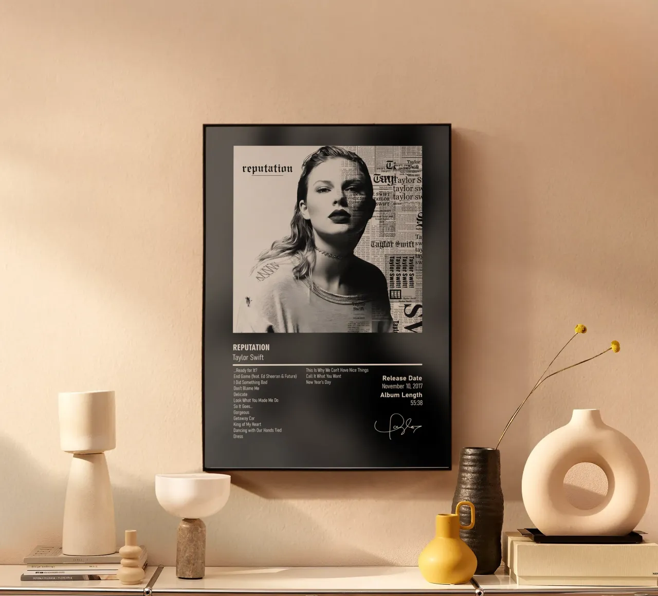 Reputation by Taylor Swift alluminio dibond da DGUnder