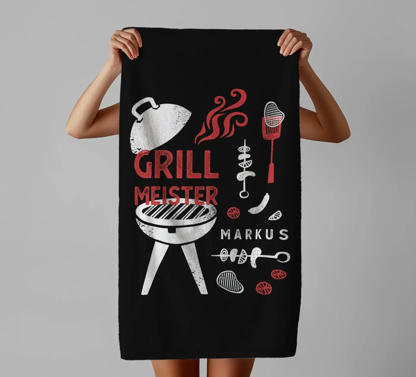 BBQ badhanddoek van Kartenliebe