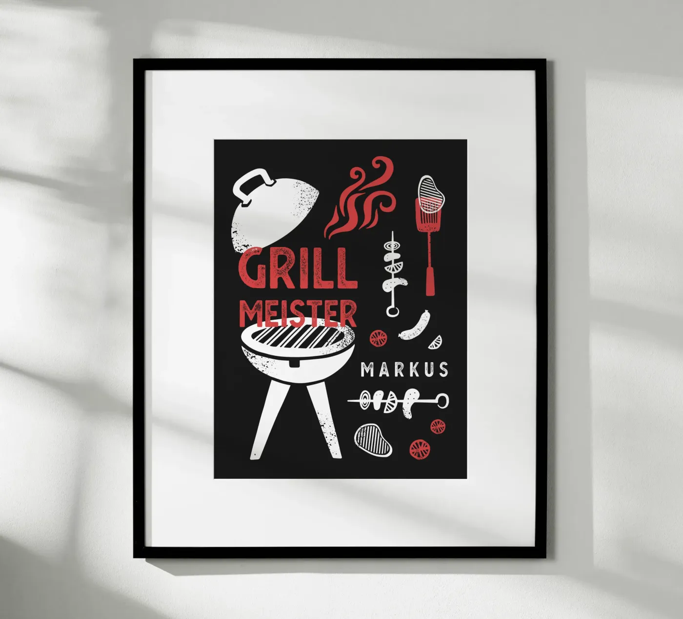 BBQ Poster von Kartenliebe