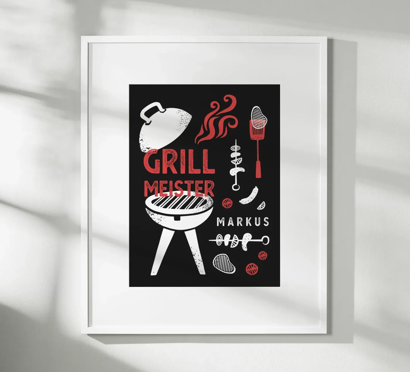 BBQ Poster von Kartenliebe