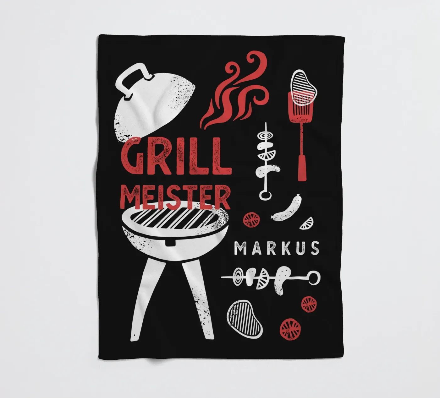 BBQ fleecedeken van Kartenliebe
