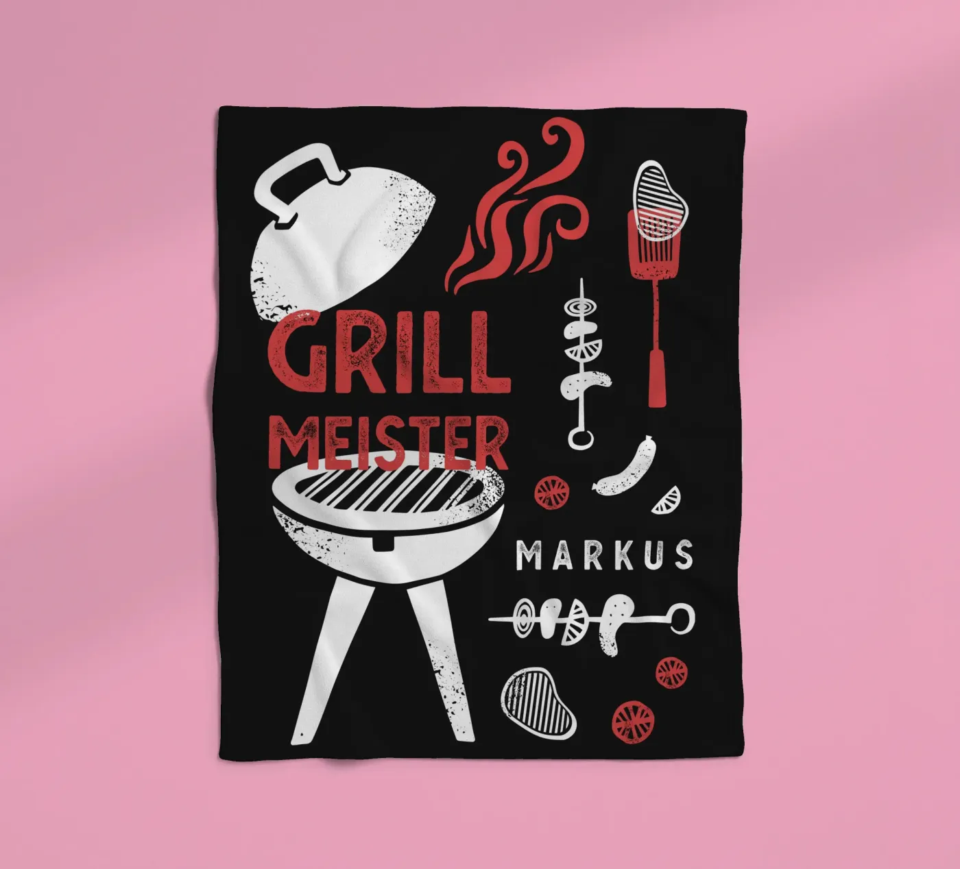BBQ fleecedeken van Kartenliebe