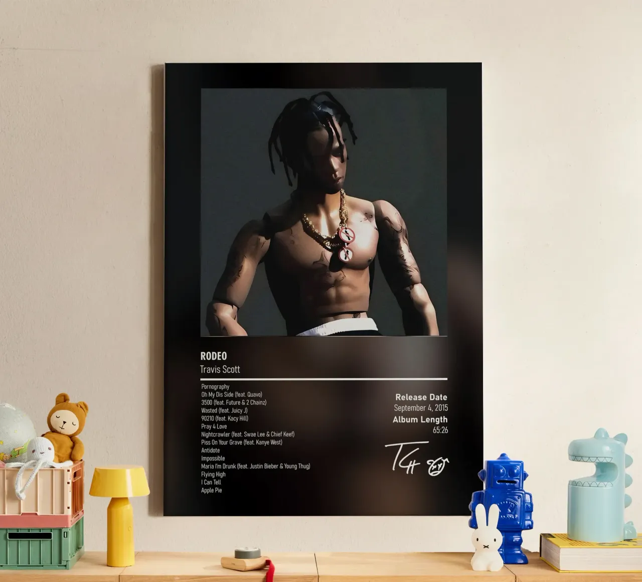 Rodeo (2015) by Travis Scott tela con Cornice a cassetta da DGUnder