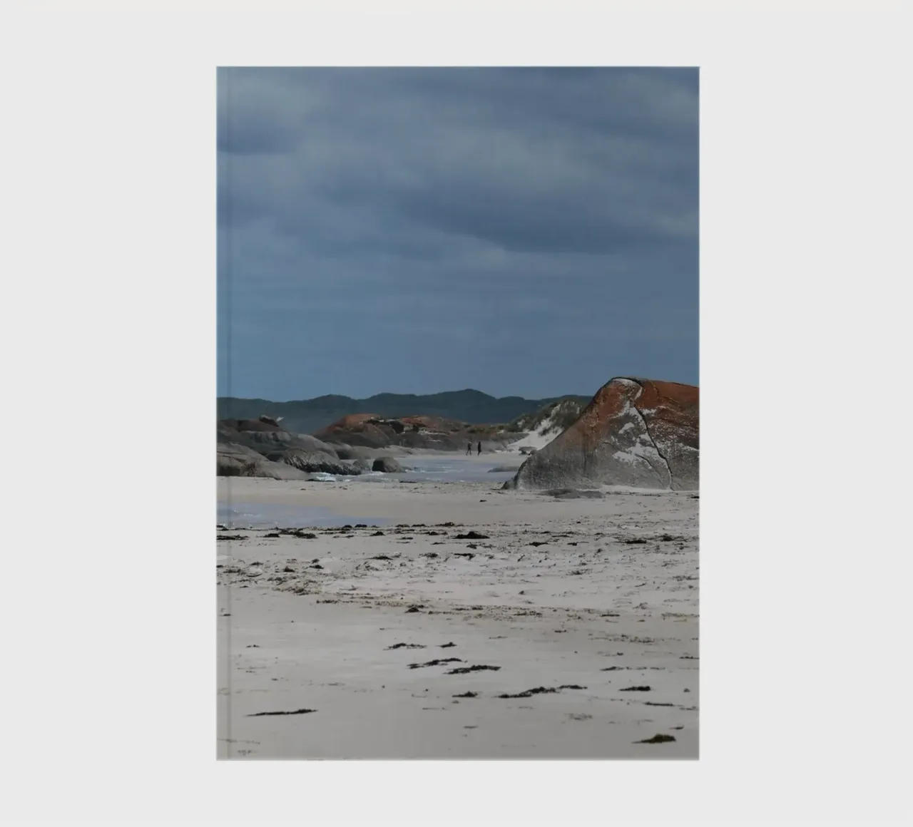 Stormy Skies gather on Remote Australian Shoreline notebook by byrieneke