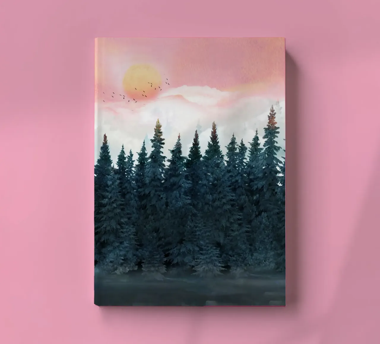 Forest Under the Sunset notebook by Nadjaa