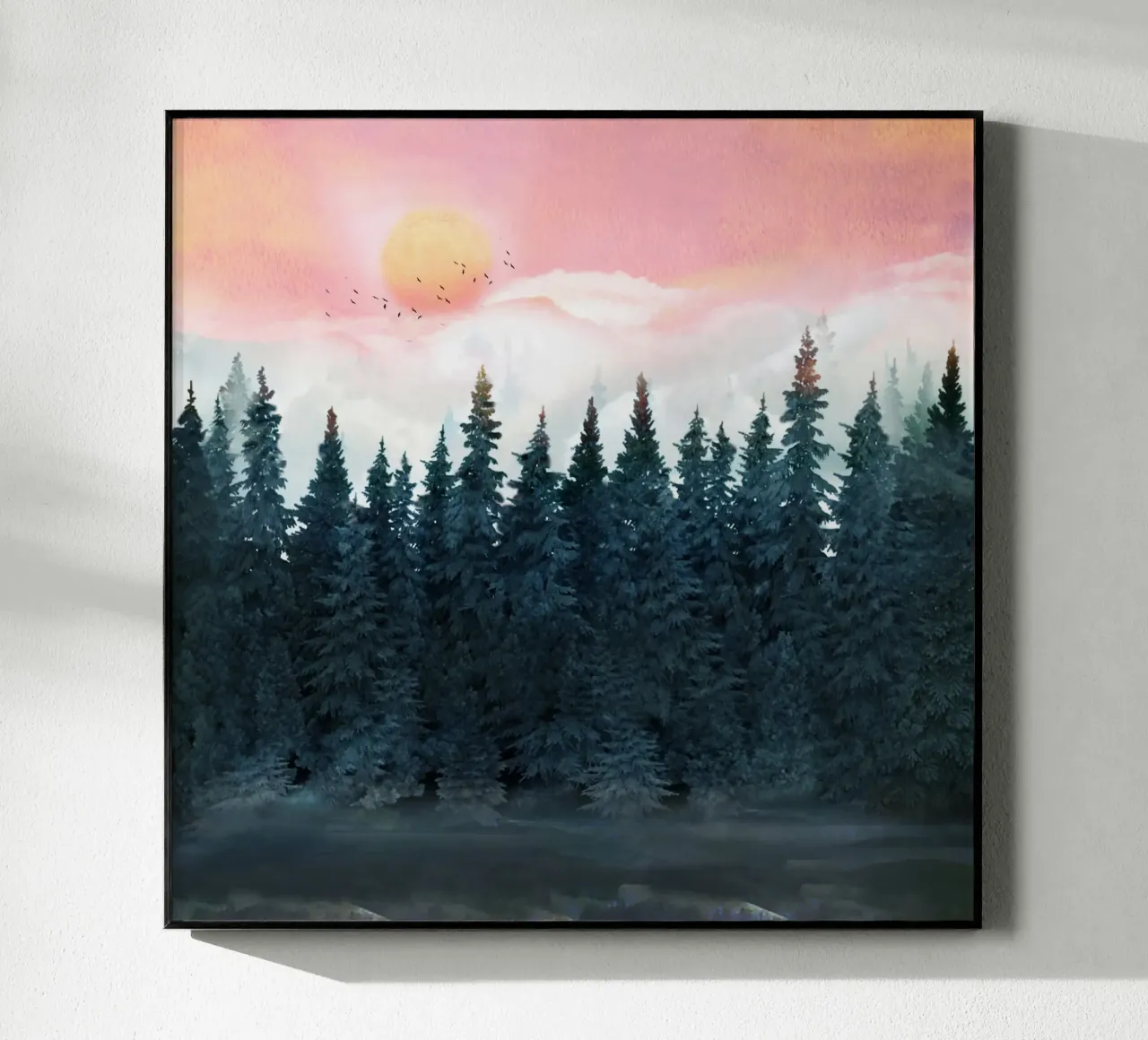 Forest Under the Sunset plexiglass da Nadjaa