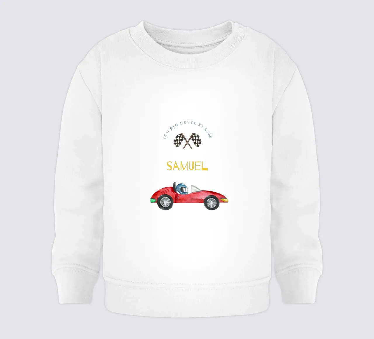 Rennauto felpa neonato da Kartenliebe