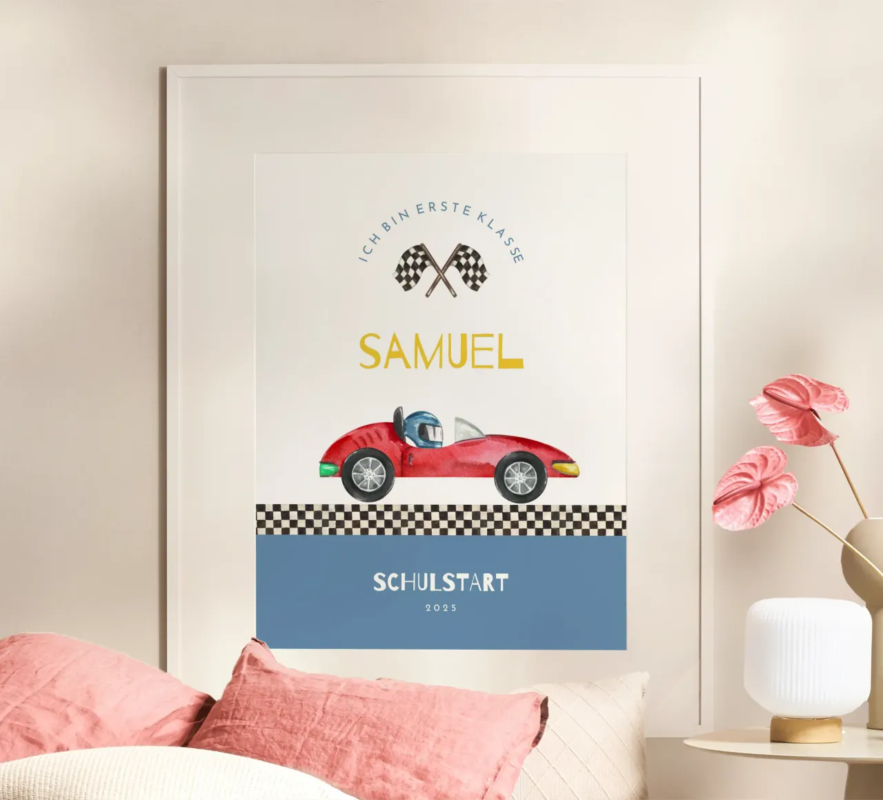 Rennauto poster da Kartenliebe