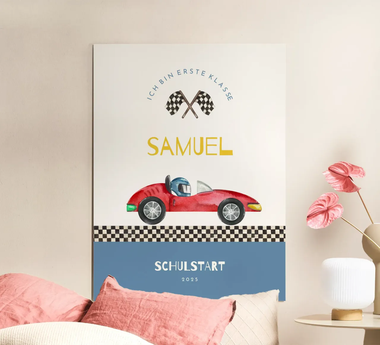 Rennauto poster da Kartenliebe