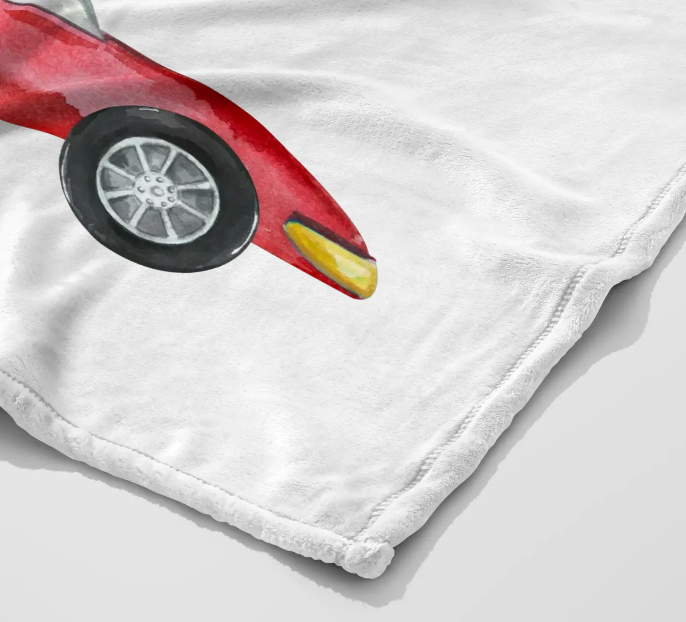 Rennauto fleecedeken van Kartenliebe